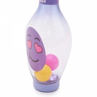 Set bowling Grafix cu LED-uri, roz, galben, mov, Light Up Bowling, R05-0707-PINK